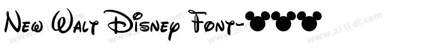 New Walt Disney Font字体转换